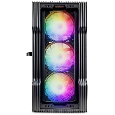 Компьютерный корпус 1STPLAYER TRILOBITE T3 черный mATX, TG 4x 120мм LED fans inc. T3-BK-4F1