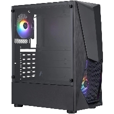 Компьютерный корпус 1STPLAYER DK DK-3 Black, ATX, 4x120мм FRGb fans