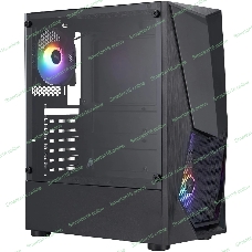Компьютерный корпус 1STPLAYER DK DK-3 Black, ATX, 4x120мм FRGb fans