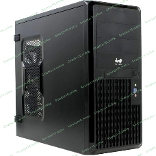 Компьютерный корпус Midi Tower InWin PE689 Black USB 3.0*2+A(HD)+fron fan 120мм*1+rear fan 120мм*1+ 2*2SATA+1*1SATA+Intrusion Switch/holes for SL20” ATX RACKMOUNT*(без блока питания)