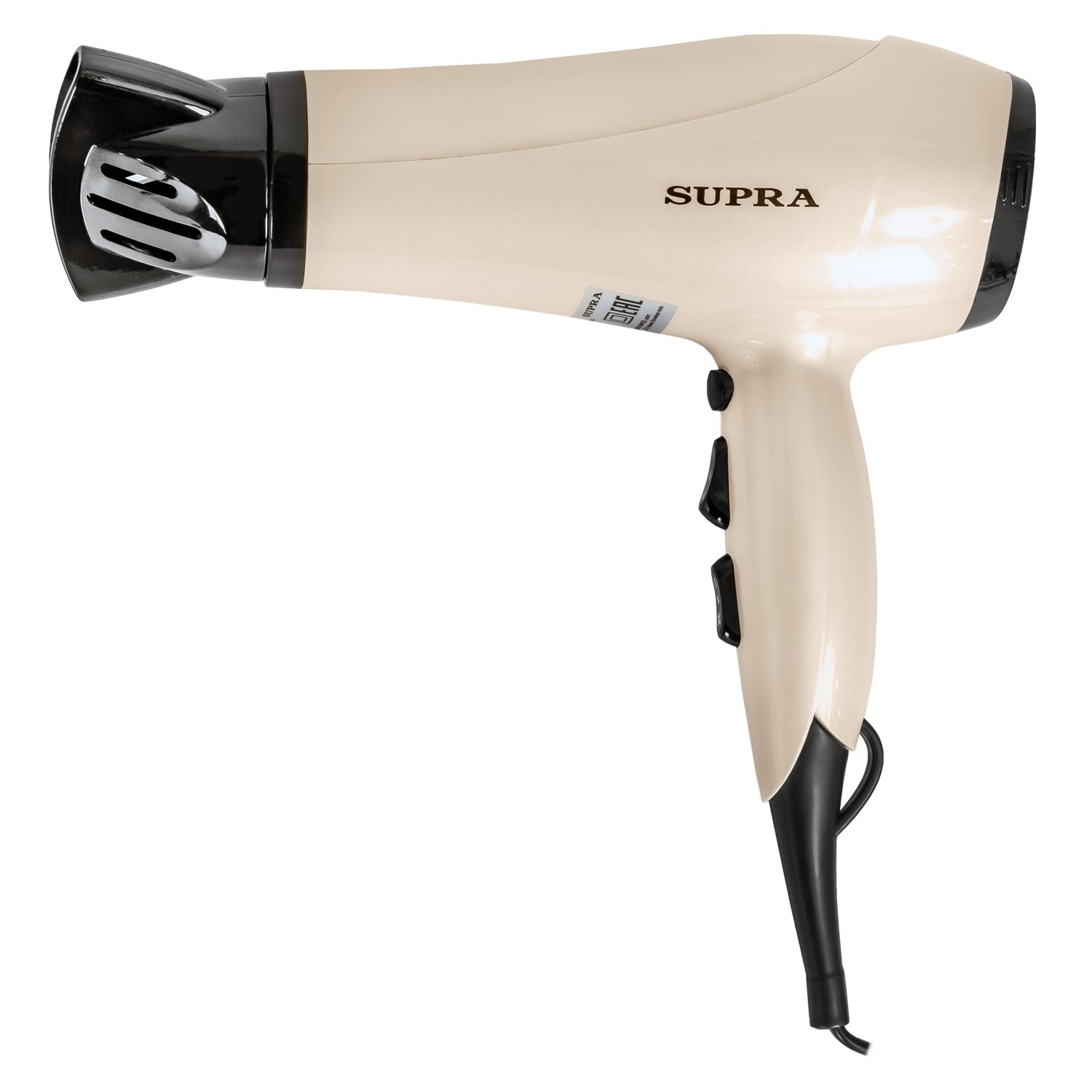 Фен SUPRA PHS-2205L (Мощность 2200Вт. 2 скорости воздушного потока. 3 режима нагрева. Функция 