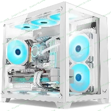 Компьютерный корпус AeroCool/Formula Crystal Z5 белый без БП mATX 11x120мм 2xUSB 2.0 1xUSB 3.0 audio bott PSU