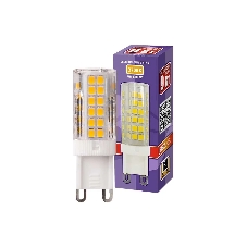 Лампа светодиодная JazzWay PLED 9Вт капсульная 2700К теплый белый G9 590лм 175-240В