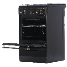 Плита газовая Gefest ПГ 5100-02 0187 черный, конфорок 4 шт, духовка 52 л, 50 см x 85 см x 58.5 см