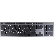 Клавиатура A4Tech KV-300H проводная, USB Type-A, серый