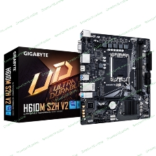 Материнская плата Gigabyte H610M S2H V2, LGA 1700, Intel H610, 2xDDR5, 4xSATA, 1xM.2, 1xPCIe 4.0 x16, 1xPCIe x1, 1xHDMI, 2xDP, 1xD-Sub, 1x 1Gb LAN, 2xUSB-A 3.2 Gen 1, 4xUSB-A 2.0, 3x 3.5 мм, 7.1, mATX