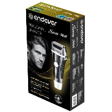 Электробритва Endever SVEN-966, аккумуляторная, сухое и влажное бритье, сетчатая бритва, время непрерывной работы 65 минут, LED