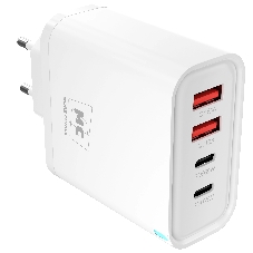 Сетевое зарядное устройство MORE CHOICE NC95 2USB+2Type-C 3.0A PD 65W, белый