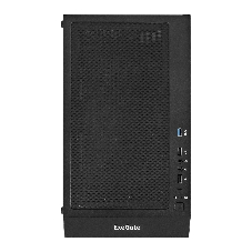 Компьютерный корпус Miditower ExeGate EVO-5001A-450NPX (ATX, БП 450NPX с вент. 12 см, 2хUSB+1хUSB 3.0+HD Audio, черный, 3 вент.12см с RGb подсветкой, боковая панель - закаленное стекло)