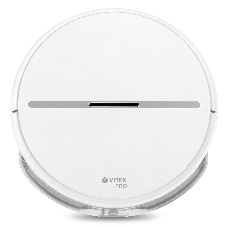 Робот-пылесос Vitek VT-1807 белый, 2500 мAч Li-Ion, уборка сухая/влажная, пылесборник контейнер 0.45 л