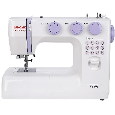 Швейная машина Janome VS56S белый, электромеханическая, вертикальный качающийся, 25 операций, автоматическая петля