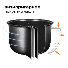 Мультиварка Redmond RMC-M36 сталь/черный