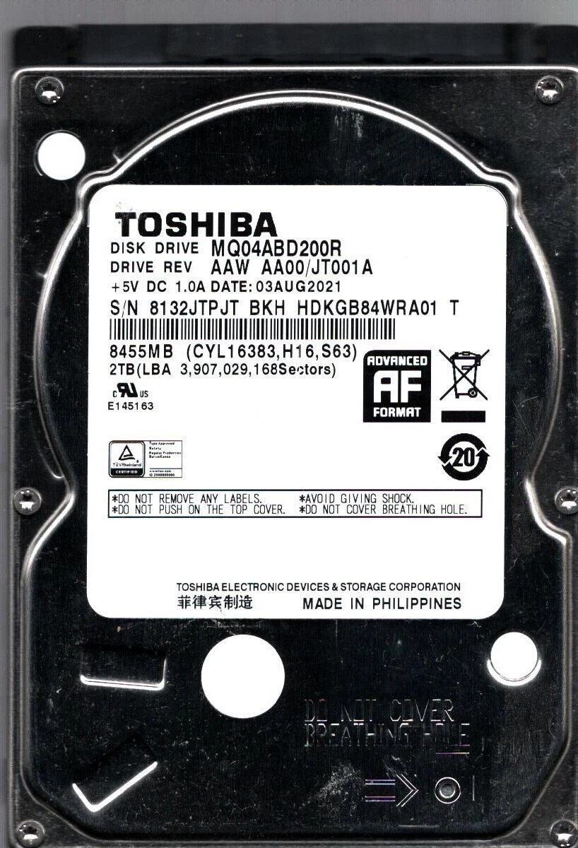 Жесткий диск HDD Toshiba MQ04 2Tb 5400rpm SATA 128Mb 2.5