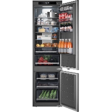 Холодильник Weissgauff WRK 2000 Total NoFrost Inverter нержавеющая сталь двухкамерный 240/95л морозилка снизу