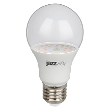 Лампа светодиодная JazzWay PPG A60 Agro 9Вт грушевидная прозрачная E27 IP20 для растений clear Лампа светодиодная JazzWay PPG A60 Agro 9Вт грушевидная прозрачная E27 IP20 для растений clear