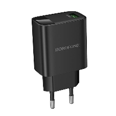 Сетевое зарядное устройство BOROFONE (6941991120428) BA95A 1USB 3.0A QC3.0 18W, черный