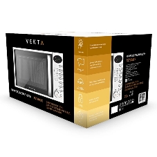 Микроволновая печь Vekta TS720ATS серебристый/черный, 20 л, 700 Вт, переключатели - кнопки, поворотный механизм