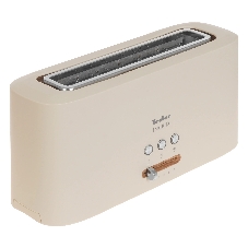 Тостер TESLER TT-140 бежевый, 980 Вт, 1 слот