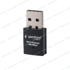 Сетевой адаптер Wi-Fi Gembird WNP-UA-005 300Мбит, USB, 802.11b/g/n