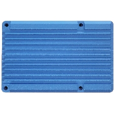 Корпус Qumo Aluminum case with double black fans, Raspberry Pi 4, blue(RS008)