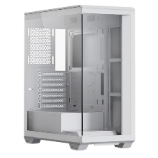 Корпус ATX Xastra Q600 6ARGB-C10-UC White без БП, боковая панель из закалённого стекла, USB 3, USB Type-C