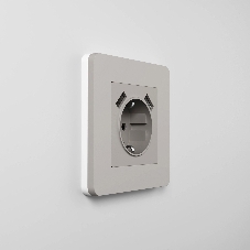 Рамка на 1 пост WERKEL Split (дымчатый/белый, soft-touch) W0013067