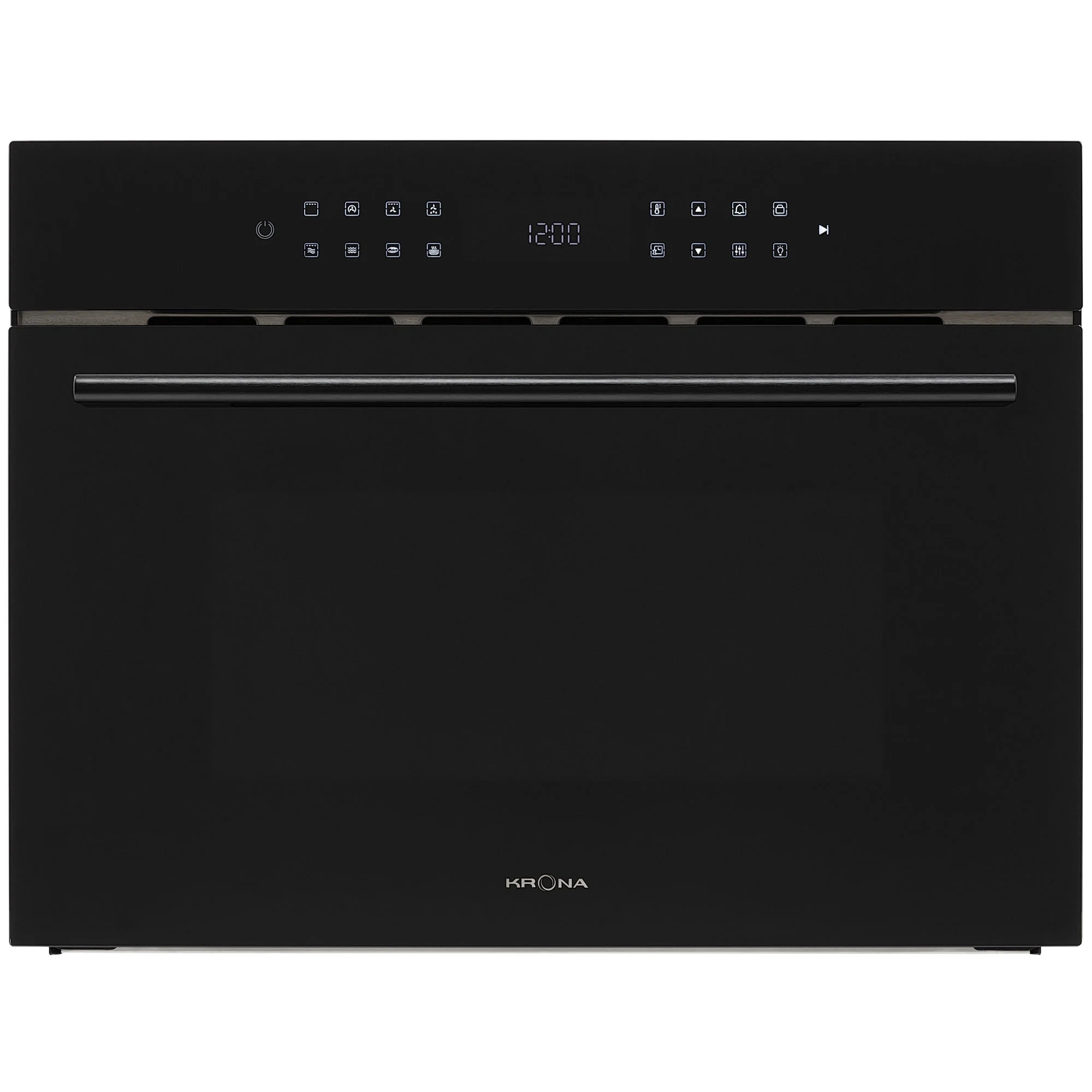 Встраиваемая микроволновая печь Krona ONYX 45H mw BL/BL черный, 38 л, 1000 Вт, переключатели - сенсор