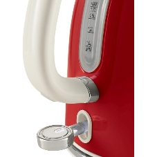 Чайник электрический Tesler KT-1760 красный, 1.7 л, 2200 Вт, скрытый нагревательный элемент