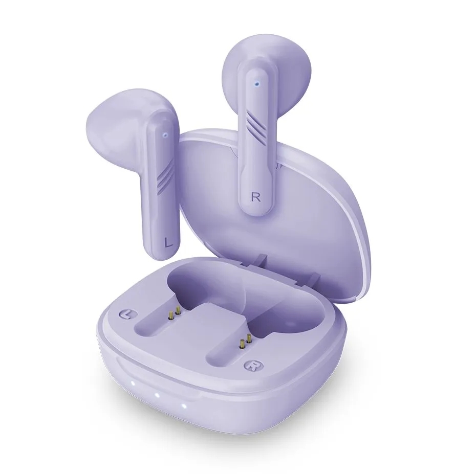 Наушники Genius HS-M905BT Light Purple. Bluetooth 5.3, возможность отключения, зарядка Type-C, кабель в комплекте. Цвет: сиреневый