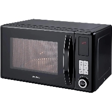 Микроволновая печь Hyundai HYM-D3010 черный, 23 л, 800 Вт, переключатели - кнопки, поворотный механизм