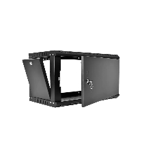 Шкаф телекоммуникационный настенный разборный ЦМО ЭКОНОМ 6U (600 x 350) дверь металл, черный (ШРН-Э-6.350.1-9005)