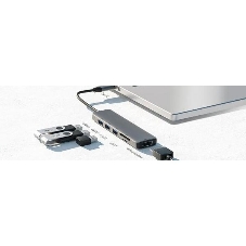 USB-концентратор Netac WF14, USB Type-C, USB/HDMI/MicroSD/SD, USB