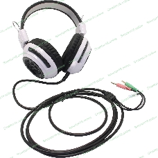 Проводные наушники Oklick HS-G300 белый/черный, полноразмерные, Jack 3.5 мм