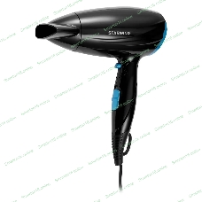 Фен Starwind SHD 7066 черный/синий, 1600 Вт, компактный, ионизация