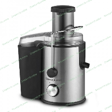 Соковыжималка Zigmund & Shtain EJ-753 стальной/чёрный, центробежная, 900 Вт, 400 мл, механическое