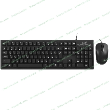 Комплект клавиатура+мышь Genius KM-100SE проводной, USB, 1200 DPI, чёрный