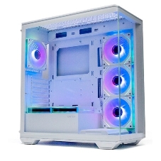 Корпус ATX Xastra Q600 6ARGB-C10-UC White без БП, боковая панель из закалённого стекла, USB 3, USB Type-C