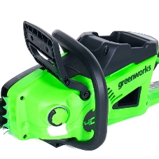 Цепная пила аккумуляторная GreenWorks GD40CS20Xk4, 40V, 40 см, 2000 Вт, бесщеточная, c 1хАКБ 4 Ач И ЗУ (2008807UB)