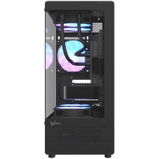 Корпус Formula Crystal Z1CM v2 черный без БП mATX 5x120мм 1xUSB3.0 audio bott PSU