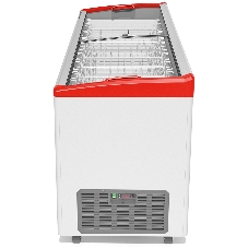 Морозильный ларь FROSTOR GELLAR FG 700 E, белый/красный, 590л, 7 корзин