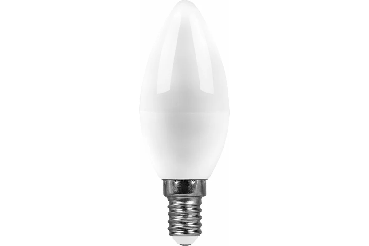Лампа светодиодная SAFFIT SBC3709 (55170) 9Вт E14 дневной матовая свеча