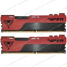 Оперативная память Patriot Viper Elite II, DDR4, 32GB (2x16 GB), 3200 MHz, CL18, DIMM, радиатор, красный, черный