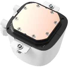 Система жидкостного охлаждения ID-Cooling FX360 LCD PE WHITE, 360 мм, 3x120 мм, 2450 об/мин, 34.3 дБ, 4-pin PWM, 350 Вт, ЖК-дисплей, ARGB, белый