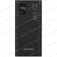 Портативный аккумулятор Digma DGPF30A 30000mAh QC3.0/PD3.0 22.5W 3A 4xUSB-A/USB-C черный
