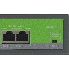 Коммутатор Digma DSP204F-2F-T80, 6×100 Мбит/с, неуправляемый