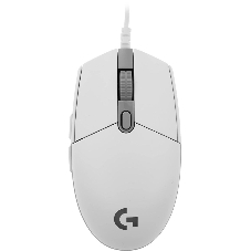 Мышь проводная Logitech G102 LIGHTSYNC белый, 8000 dpi, USB, кнопки - 6