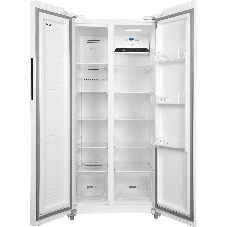 Холодильник Hyundai CS45082F белый двухкамерный 270/180л морозилка снизу, No Frost, Side by Side
