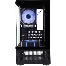 Компьютерный корпус 1STPLAYER MIKU Mi2-A ARGb черный mATX 3x120мм ARGb fans Mi2-A-BK-2FC7R-1FC7