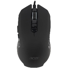 Мышь проводная Acer OMW160 черный, 6400 dpi, USB, кнопки - 8
