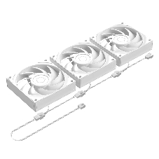 Система жидкостного охлаждения ID-Cooling FX360 LCD PE WHITE, 360 мм, 3x120 мм, 2450 об/мин, 34.3 дБ, 4-pin PWM, 350 Вт, ЖК-дисплей, ARGB, белый